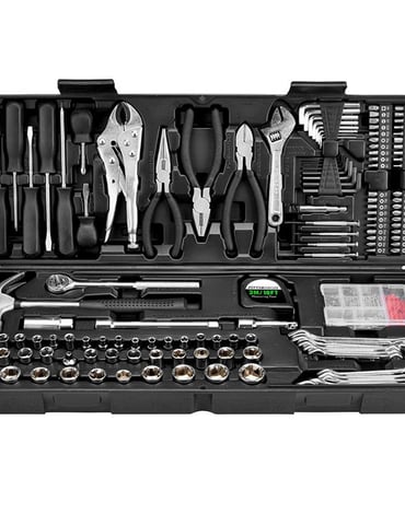 PITTSBURGH Tool Set with Case, 130 Piece