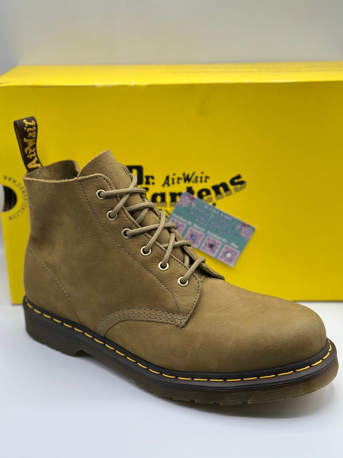 DR MARTENS 101 TUMBLED NUBUCK BOOTS (12)