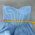 Bardot Hart Corset Mini Dress Womens Large Strapless Romantic Glam Milkmaid