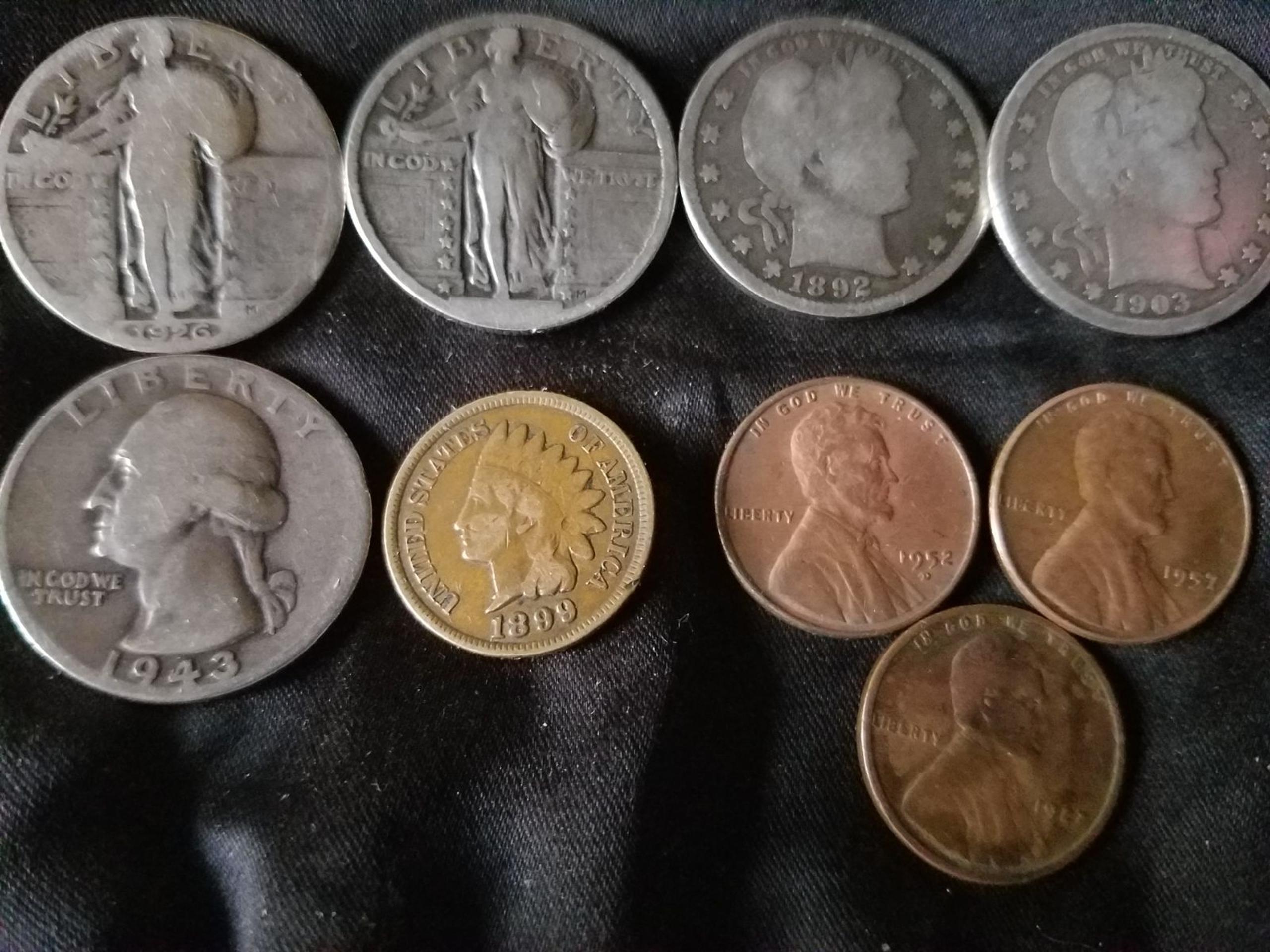 lot of old coins, error coins