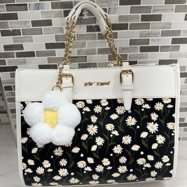 NEW Betsey Johnson Daisy Tote Handbag