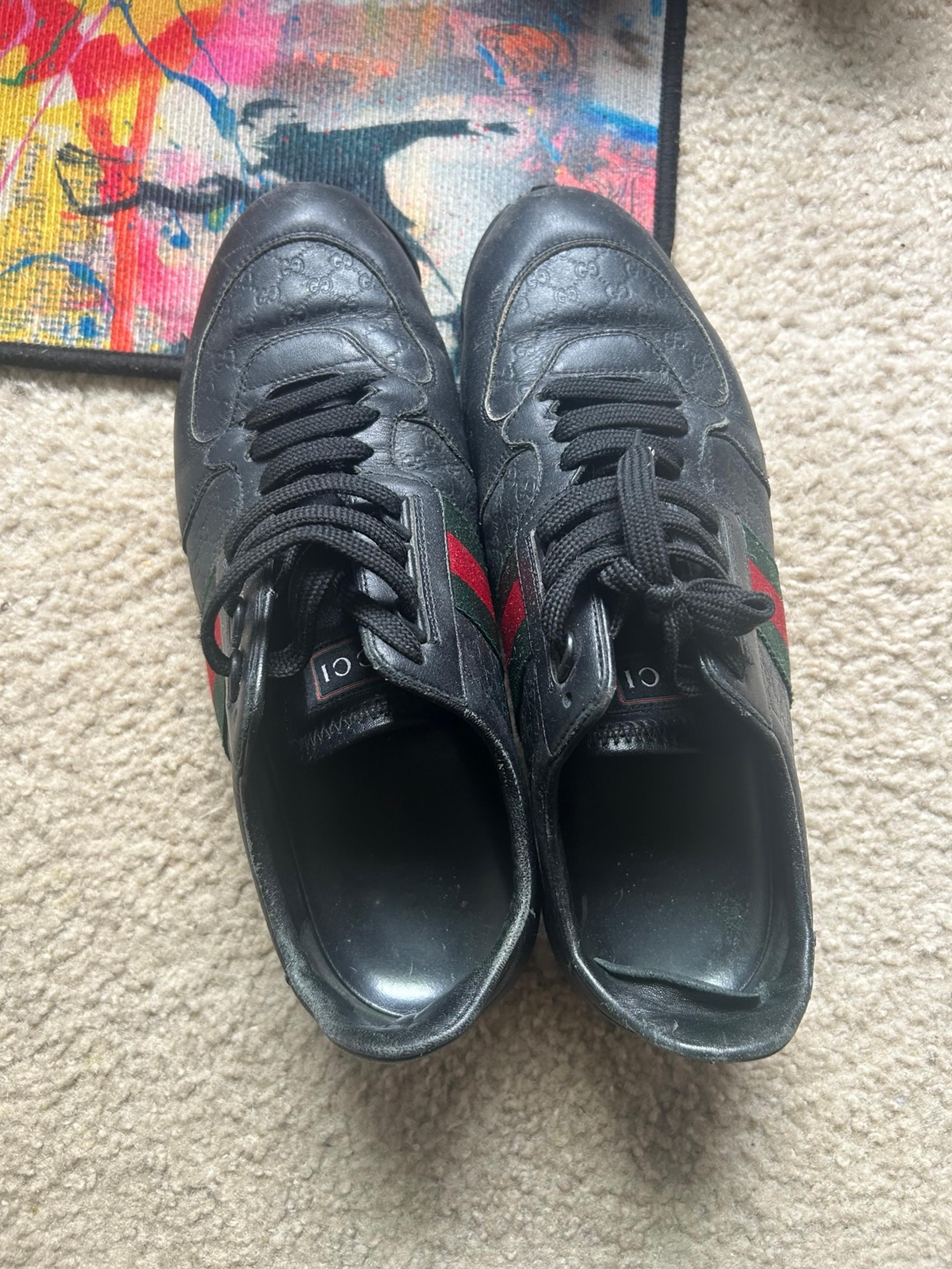 Gucci fashion sneaker,used like new,men size 10.5,made in Italy