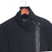 Via Spigia Black Asymmetrical Zip Front Funnel Neck Cape Coat Jacket