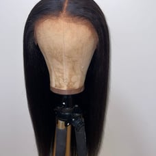 Fitted Glueless 360 HD lace Wig Kinky Straight and invisible band. (OMGHERHAIR)