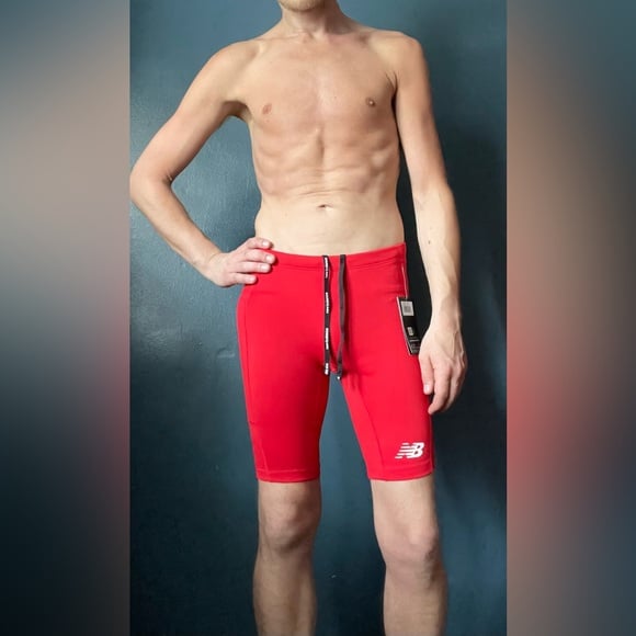 Men’s New Balance Men's Athletics Half Tight 2.0 in Salsa Red - Small, NWT