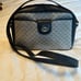 Vintage Gucci Micro GG Blue Crossbody Bag