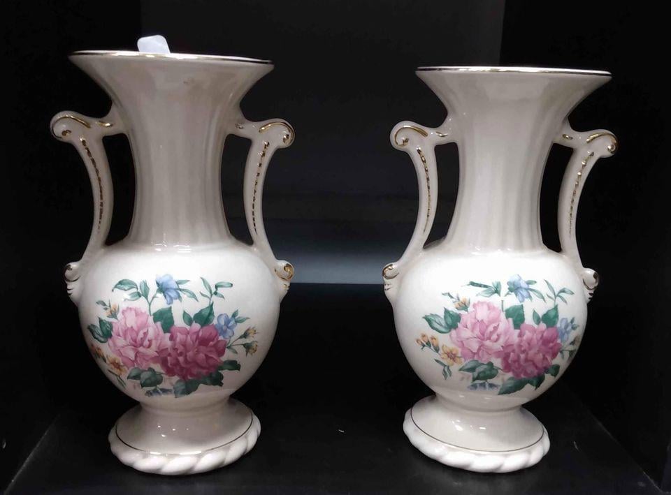 Vintage Spaulding 1950s Chinese Vases