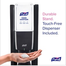 PURELL ES10 Dispenser Floor Stand with Graphite Automatic Hand Sanitizer Dispens