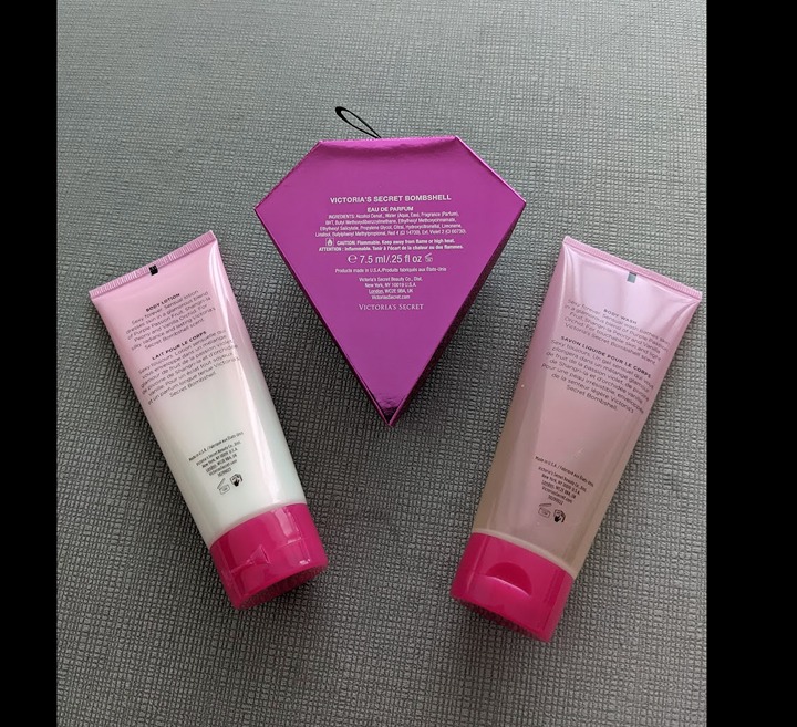 Victoria’s Secret VS Bombshell perfume body wash lotion fragrance gift set