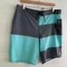 *flaw NWT O’Neill - Aqua gray Informant mid-length board shorts, sz 38