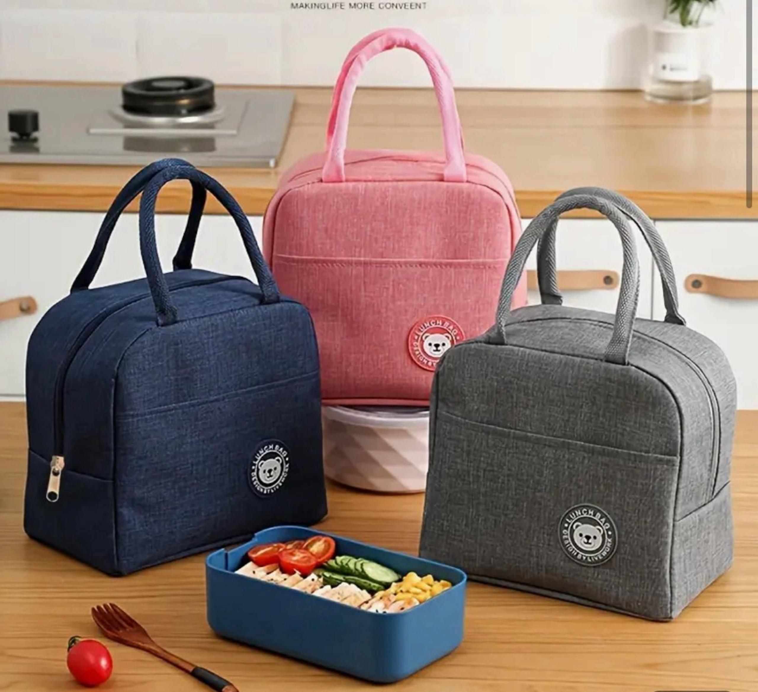 Tote Lunch Bag Insulated Kids School Adult Work Snacks Drinks Food