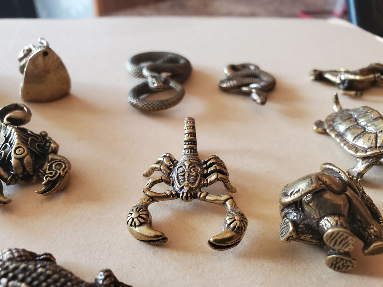 Copper figurines