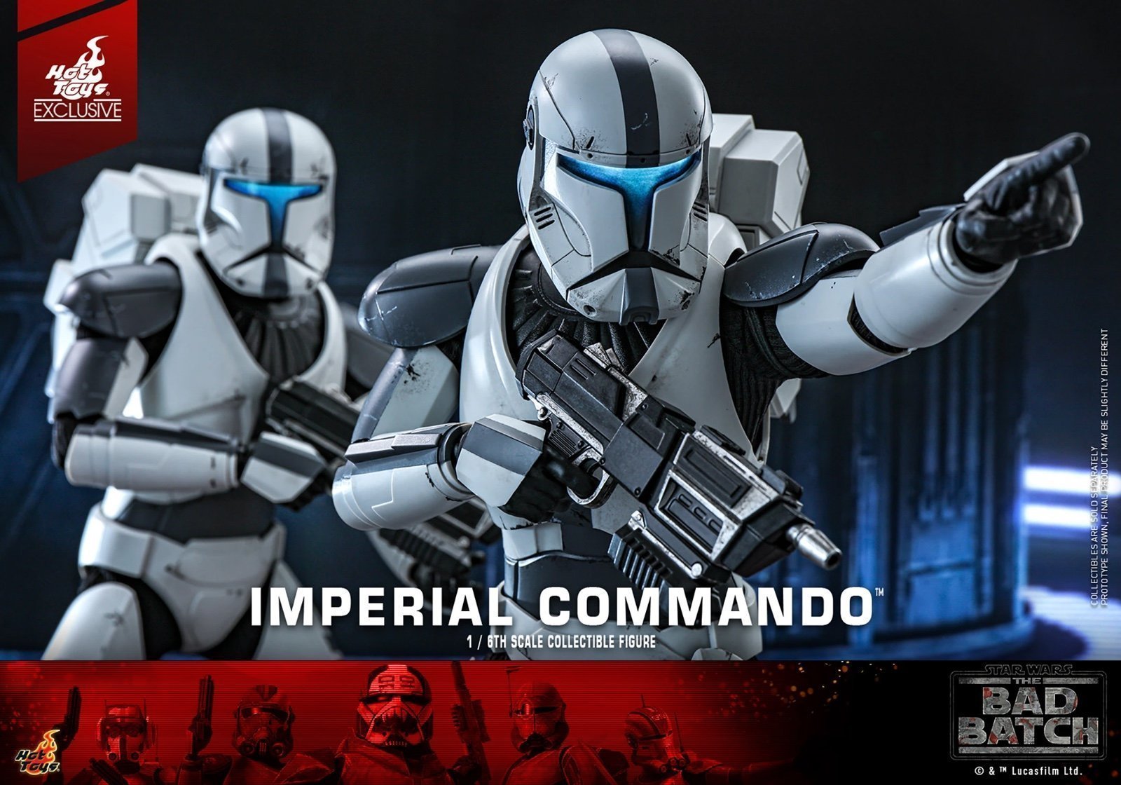 Hot toys bad batch imperial commando Star Wars clone trooper