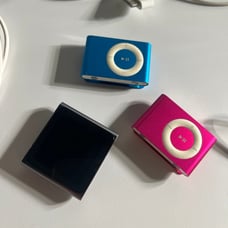 iPod Shuffle x 3 with chargers