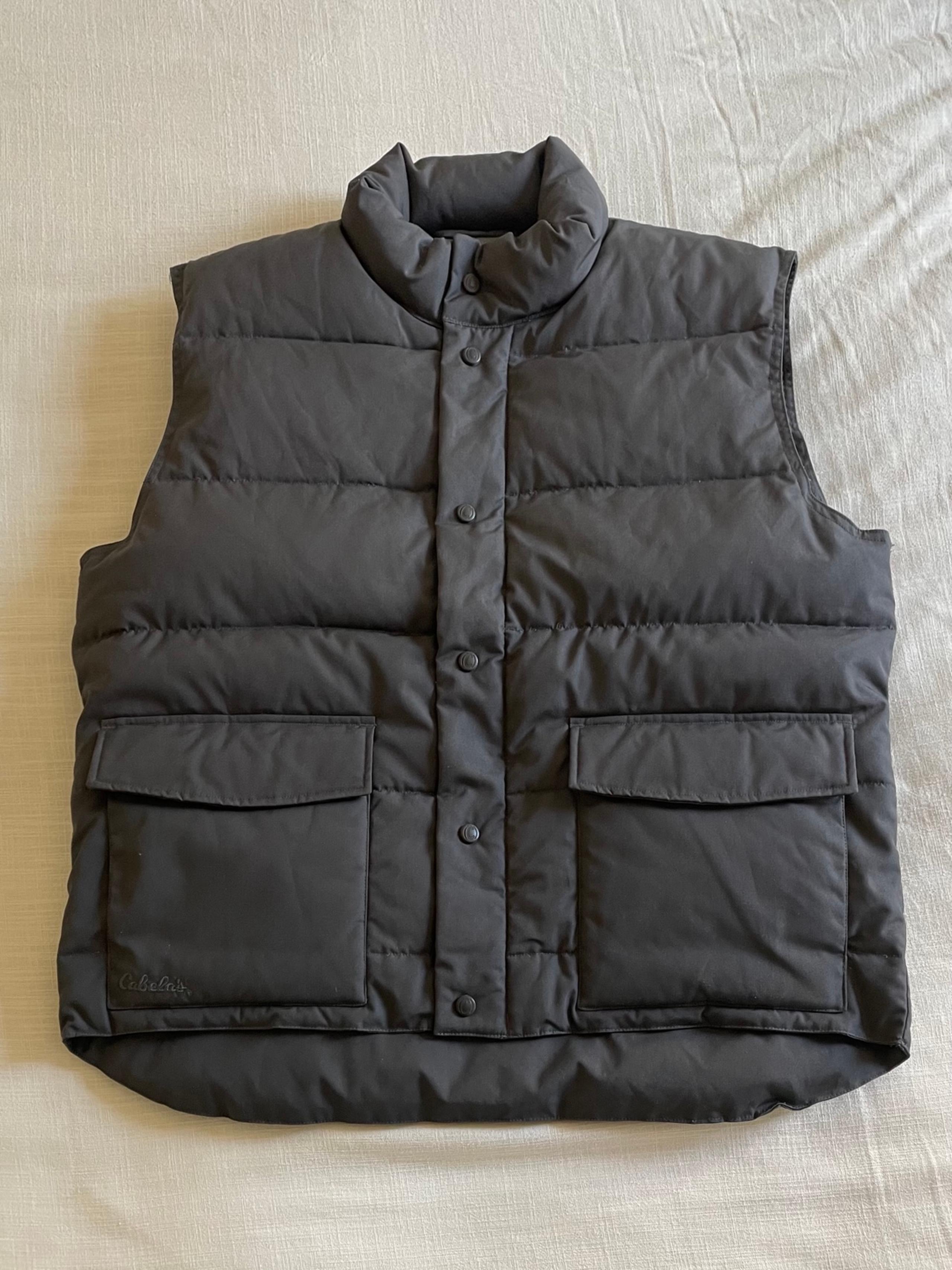 Cabelas Outdoor Gear Premier Northern Goose Down Puffer Vest Jacket Sz Large Men