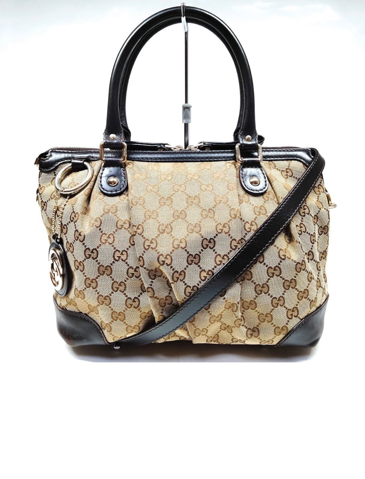 Authentic Gucci Canvas Handbag / Crossbag