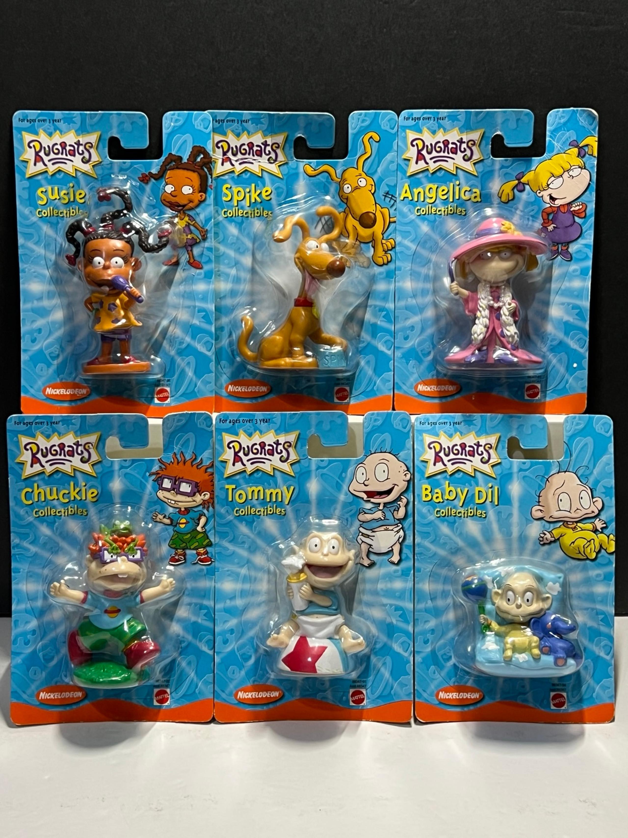 NEW Vintage 2000 Mattel • RUGRATS • Complete Set  6 Nickelodeon Mini Figures NIB