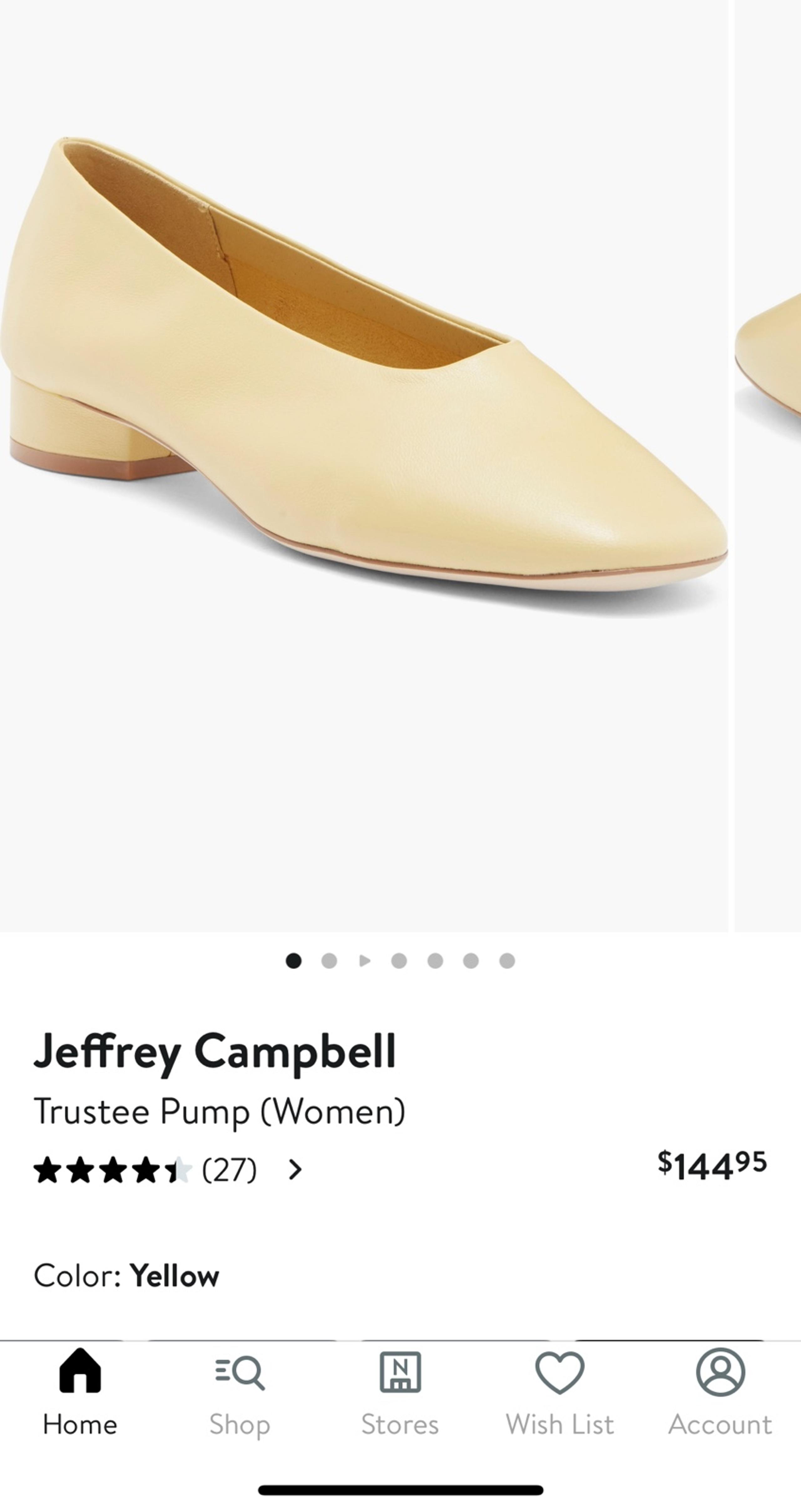 Jeffrey Campbell Trustee Pump Yellow