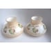 VTG. FOLIAGE THEMED PAINTED LAMP SHADES: SET OF 2