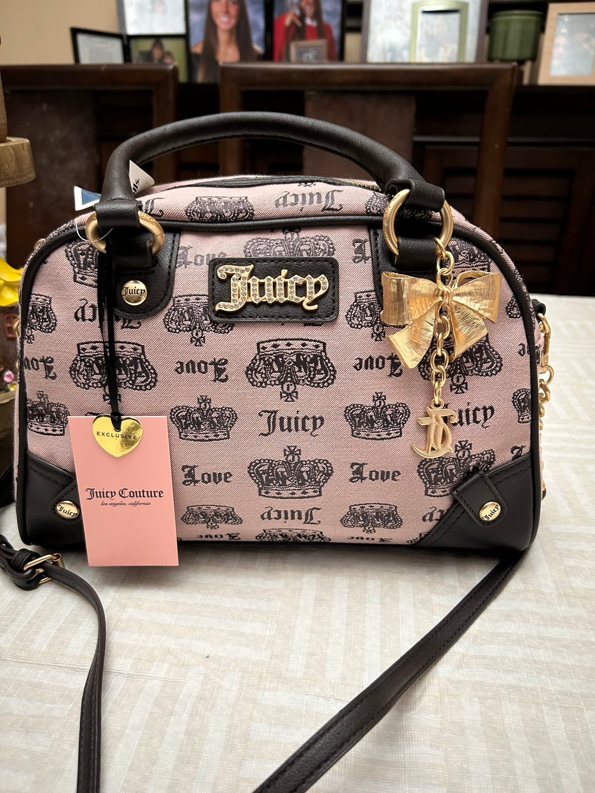 Juicy Couture VINTAGE COUTURE BOWLER Pink Diamond