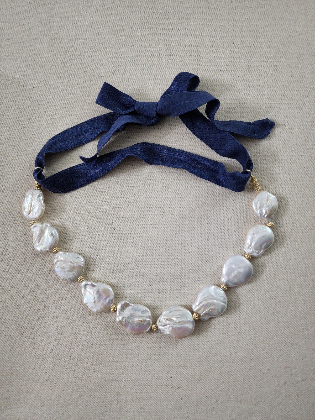 Baroque Keshi Pearl necklace.