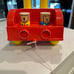 Vintage fire truck shape sorter pull toy ALL PIECES