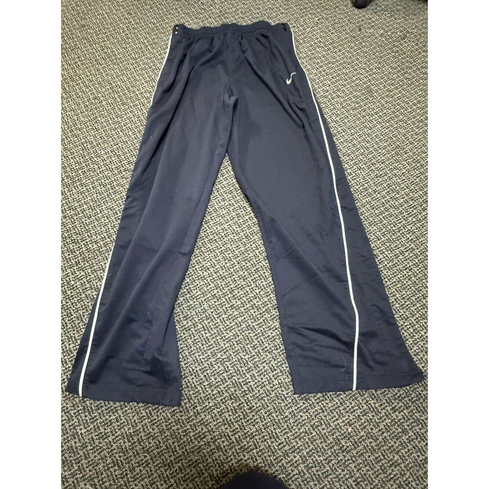 Vintage Nike Pants Mens XXLT Black Basketball Breakaway Warm Up Snap Gray Tag