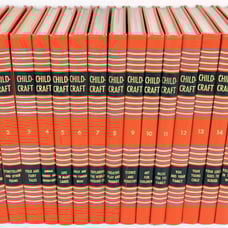 1954 Childcraft Complete Set Lot 15 Books 1-15 Childrens's Learning Hardcover