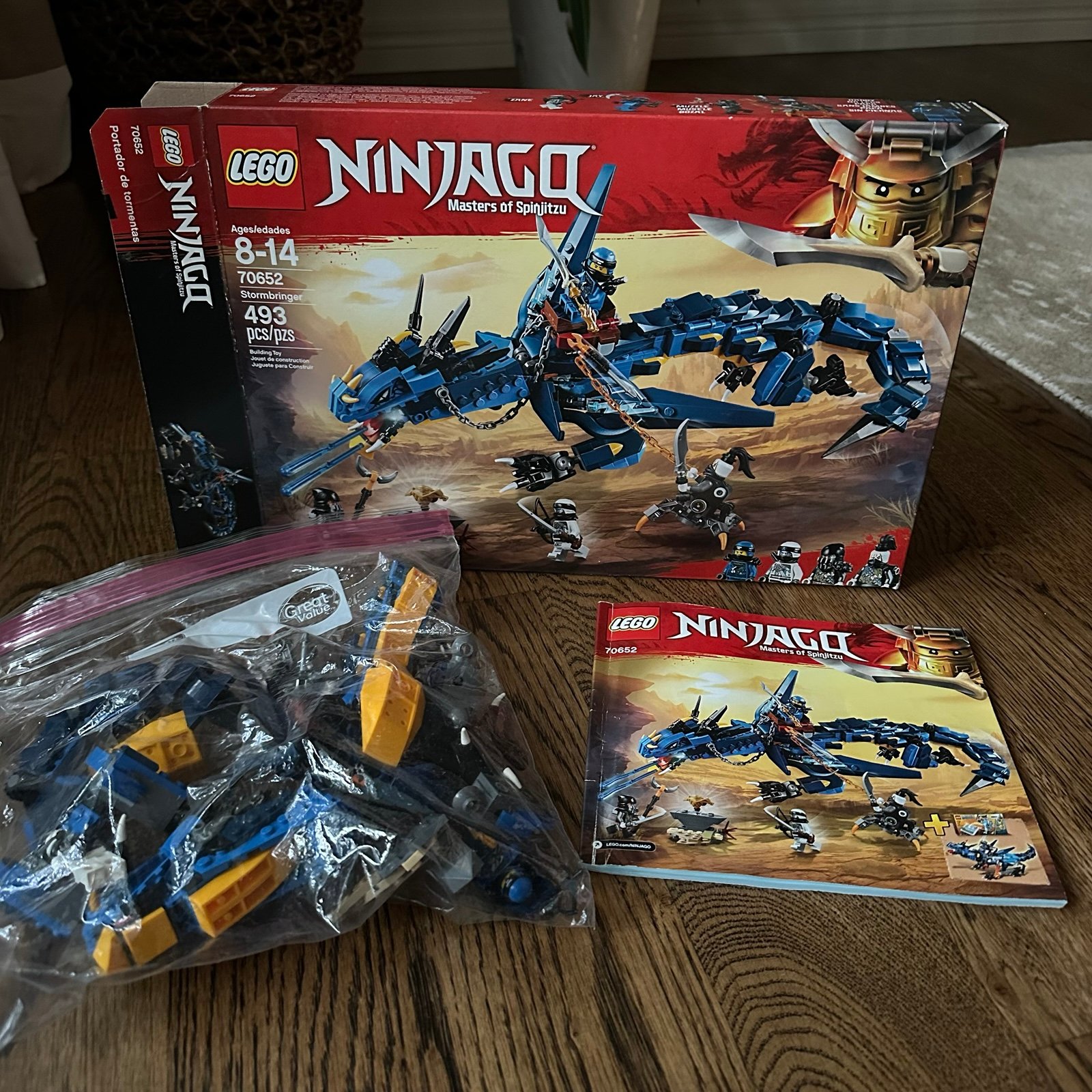 Lego Ninjago Stormbringer Dragon Set 70652 Blue Retired!