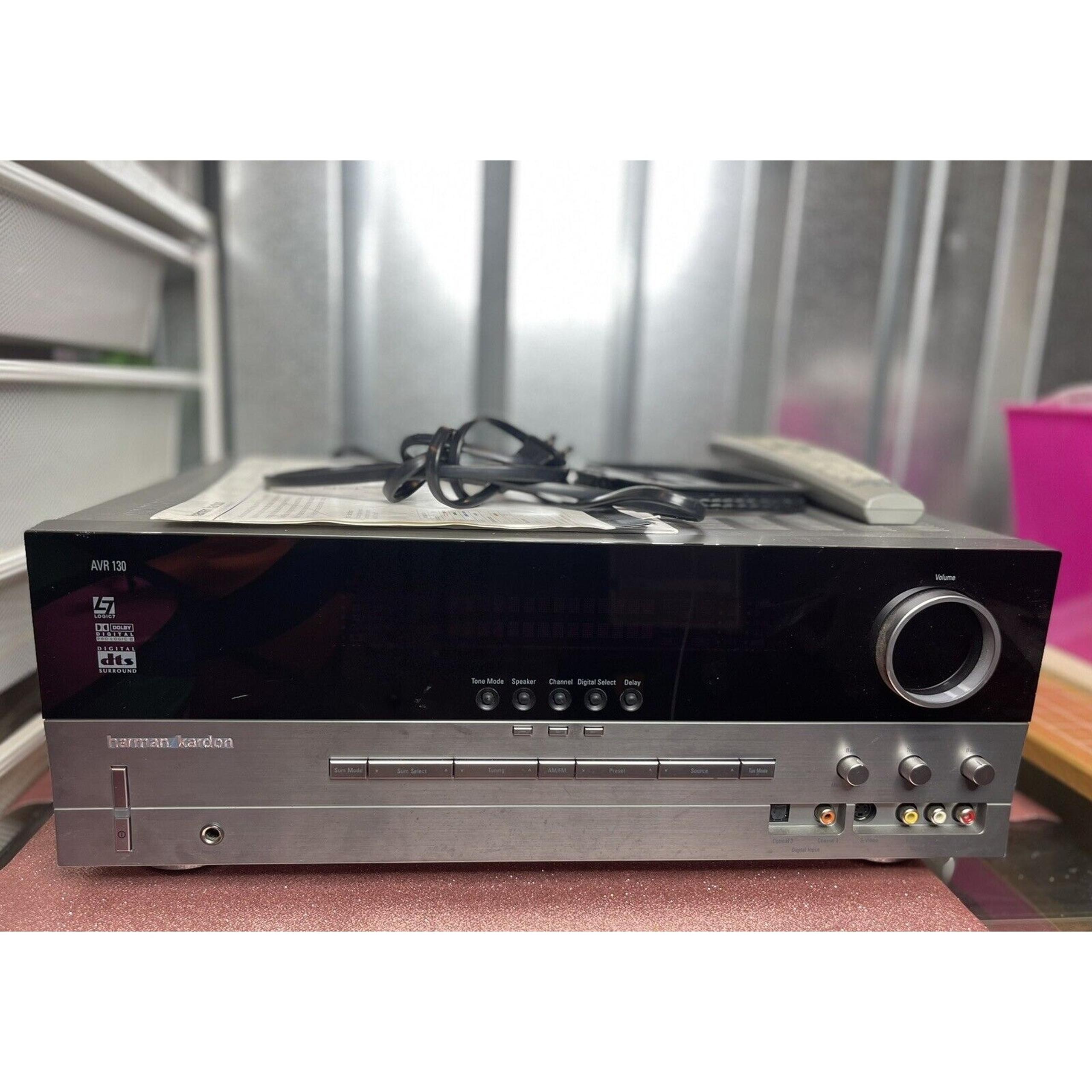 ⁀➷ Harmon Kardon AVR-130 Home Stereo 5.1 Surround Digital Optical Receiver