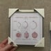 Christmas Ornament Prints (2) - Metal Framed Prints Wall Art Holiday Decor NWT