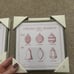 Christmas Ornament Prints (2) - Metal Framed Prints Wall Art Holiday Decor NWT