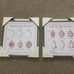 Christmas Ornament Prints (2) - Metal Framed Prints Wall Art Holiday Decor NWT
