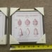 Christmas Ornament Prints (2) - Metal Framed Prints Wall Art Holiday Decor NWT