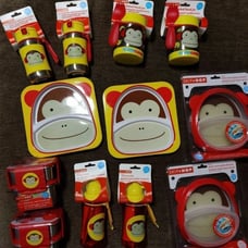 New Skip hop monkey kids meal time