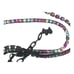 Agatha Paris Signed Multicolored Rhinestone Gunmetal Necklace Scottie Dog 19-21