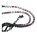 Agatha Paris Signed Multicolored Rhinestone Gunmetal Necklace Scottie Dog 19-21