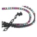 Agatha Paris Signed Multicolored Rhinestone Gunmetal Necklace Scottie Dog 19-21
