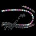 Agatha Paris Signed Multicolored Rhinestone Gunmetal Necklace Scottie Dog 19-21