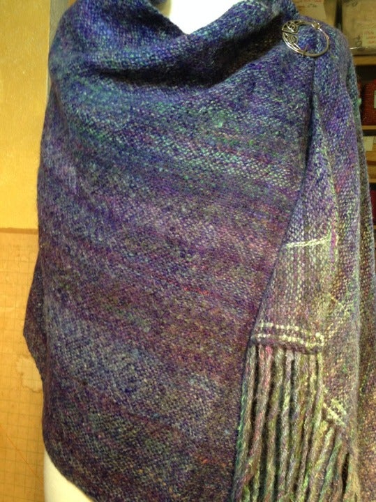 blend, dyed hand-woven wool, alpaca shawl, fine wool mohair shawl