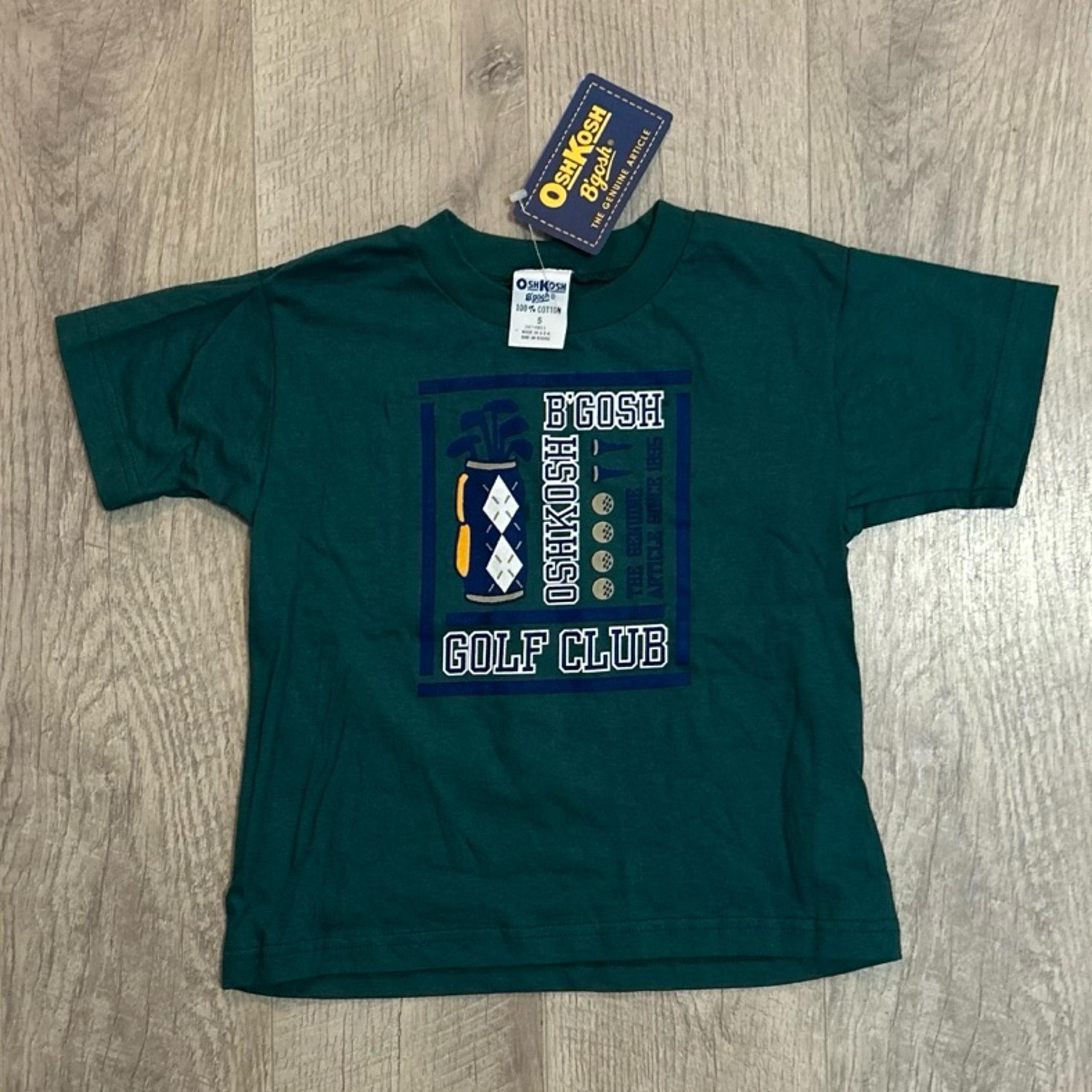 NWT Vintage Osh Kosh Made in the USA Golf Tee Sz 5t