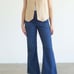 (S)DONNI. LINEN VEST - SAND