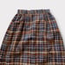 Vintage 70s/1970s plaid maxi skirt, navy, brown, and white tweed, fully lined, z