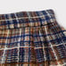 Vintage 70s/1970s plaid maxi skirt, navy, brown, and white tweed, fully lined, z