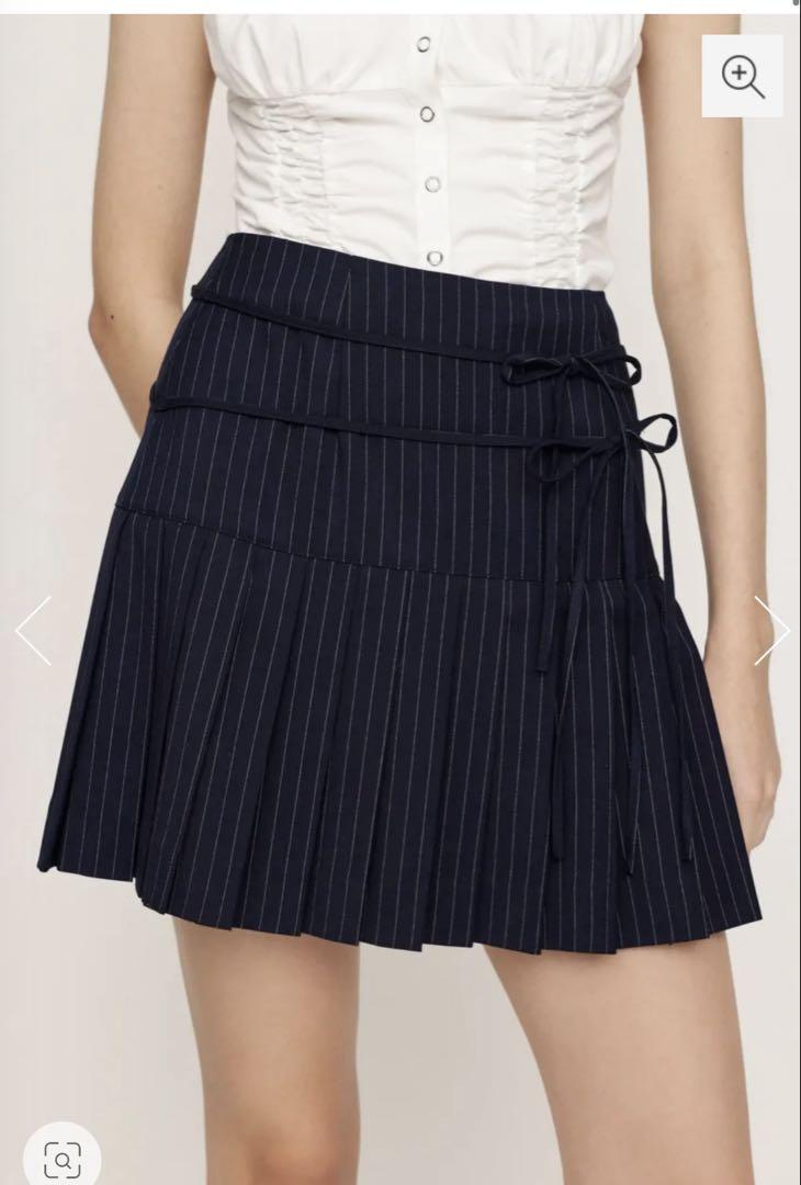 DOUBLE RIBBON PLEATS Skirt 0