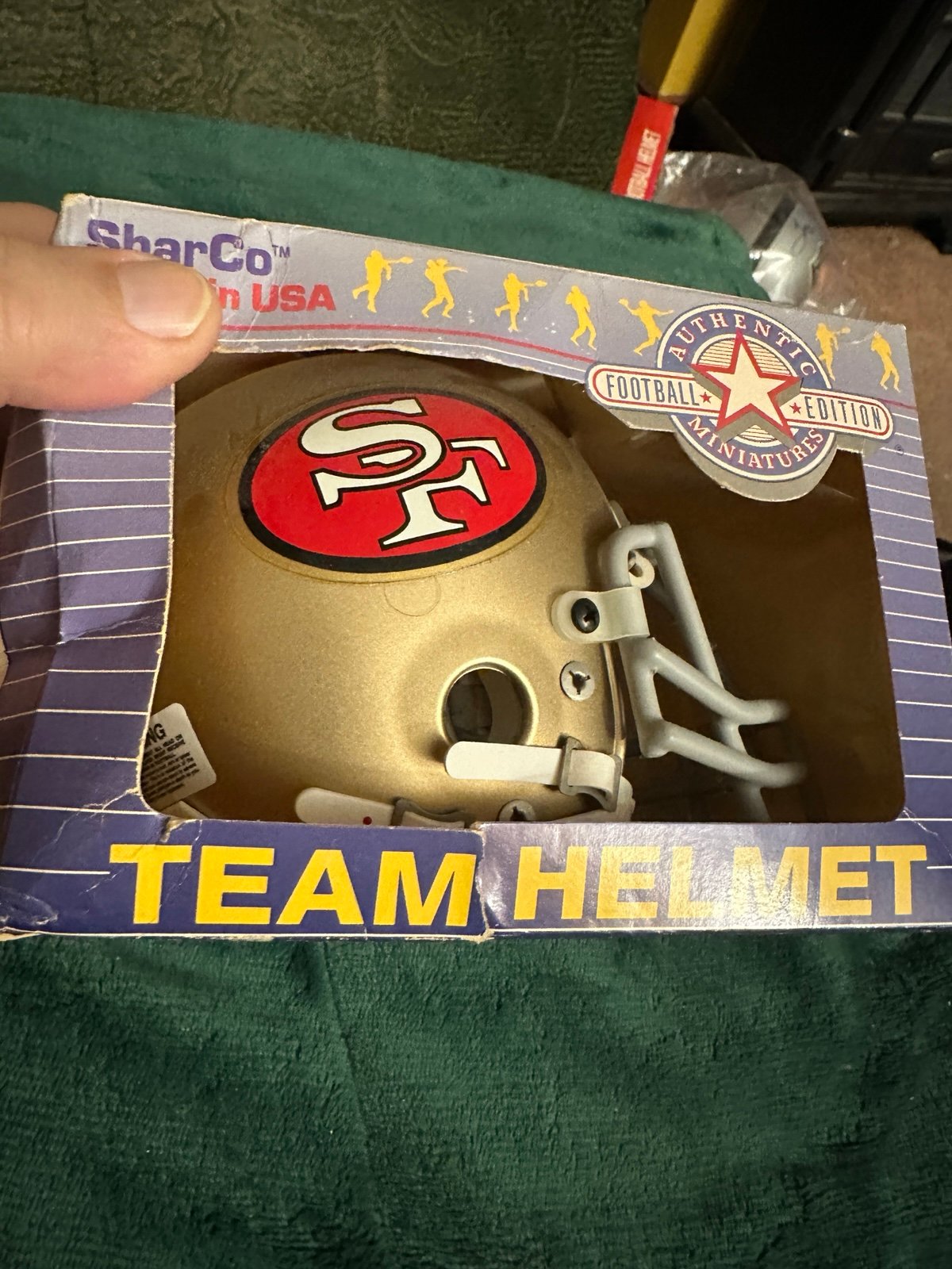 San Francisco 49ers Randy cross mini Riddell helmet metal mask