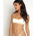 L*Space Pamela Bikini Top in Cream Lemon Yellow Size Small NWT Racerback
