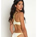 L*Space Pamela Bikini Top in Cream Lemon Yellow Size Small NWT Racerback