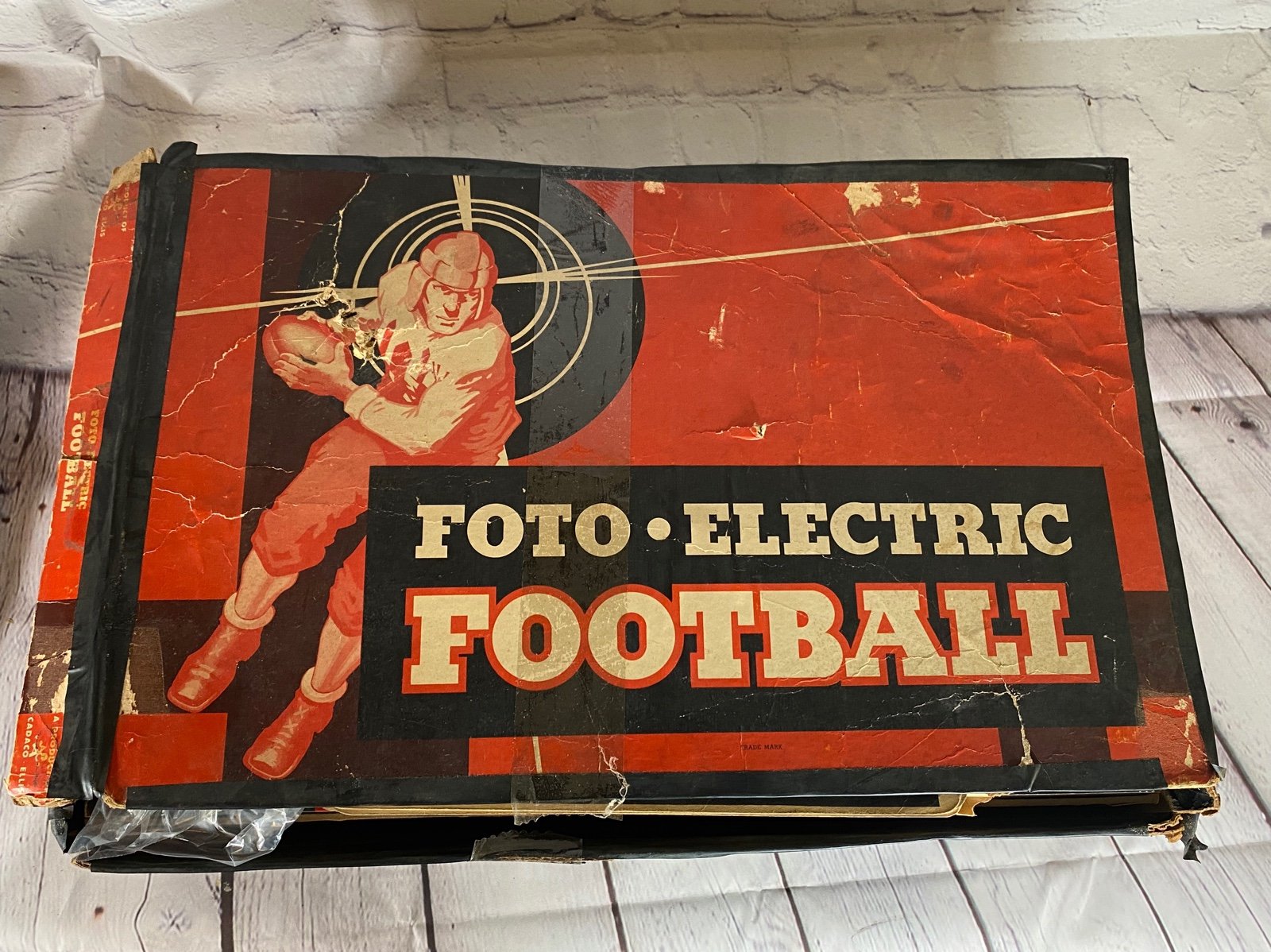 vintage 1950s photo electric football game lights up Cadavo-Ellis