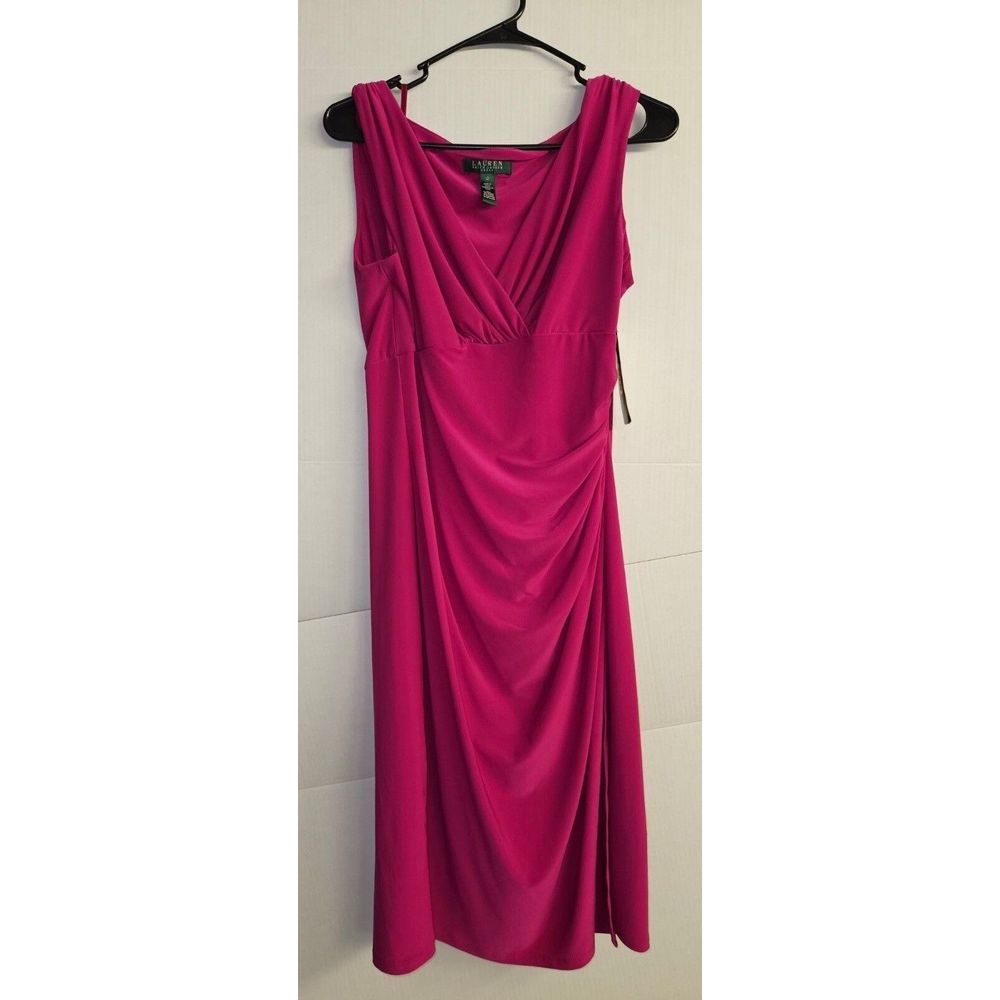 Lauren Raulph Lauren Essentials Pink Rose Dress NEW WITH TAG SIZE 12